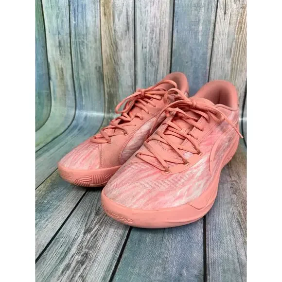 Puma All Pro Nitro Dress Code Pink Fruit Men's Basketball Shoe Size 13 Lace Up - Picture 1 of 8